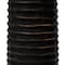 Hello Honey® 20" Black Mango Wood Ribbed Pillar Candle Holder